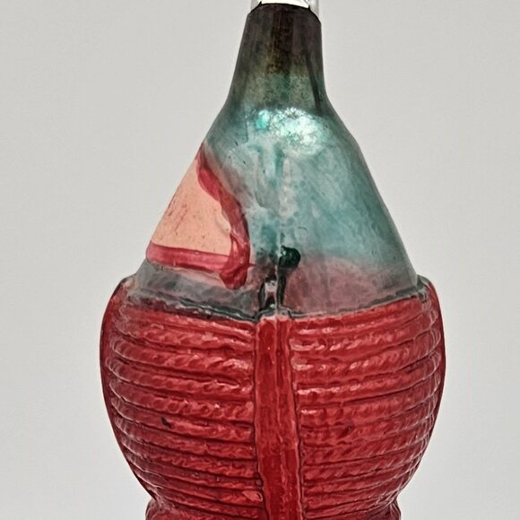 Wine Jug Cask ~ Vintage ~ Blown Glass Ornament ~ West Germany - Picture 11 of 13